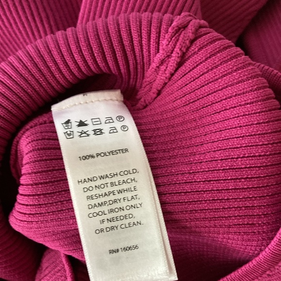 Happily Grey NWT Bodysuit, ribbed, fuchsia color, sizeM - Picture 7 of 7